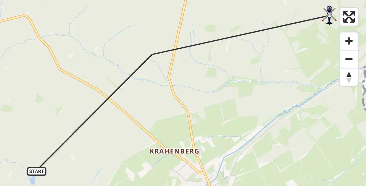 Flugroute Polizeihubschrauber Dahlem - Dahlem, 28 Juli 2026, 09:03