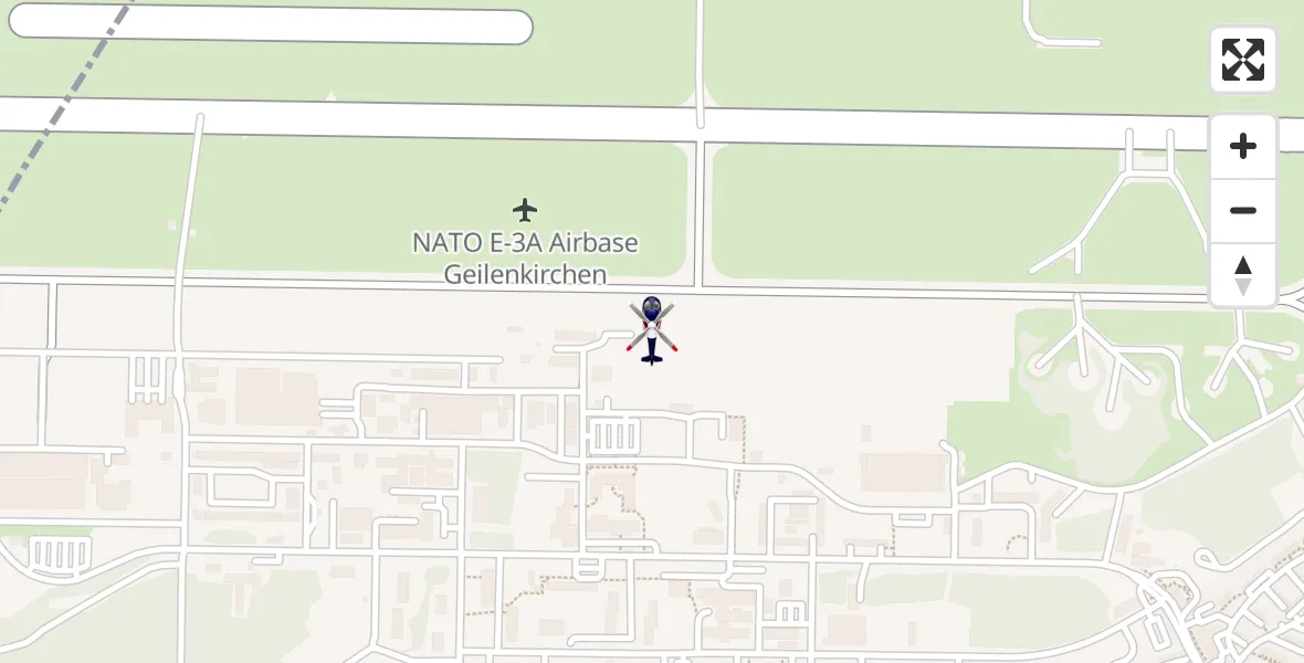 Flugroute Polizeihubschrauber Militärflugplatz Geilenkirchen - Militärflugplatz Geilenkirchen, 28 Juli 2026, 09:16