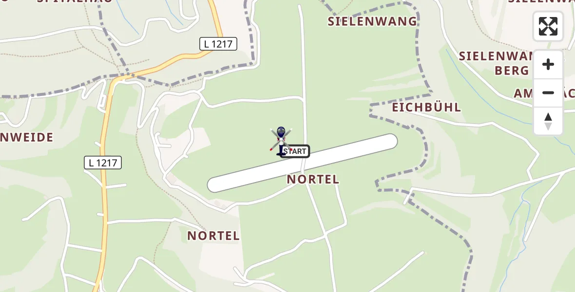 Flugroute Polizeihubschrauber Gruibingen-Nortel Flugplatz - Gruibingen-Nortel Flugplatz, 28 Juli 2026, 09:26