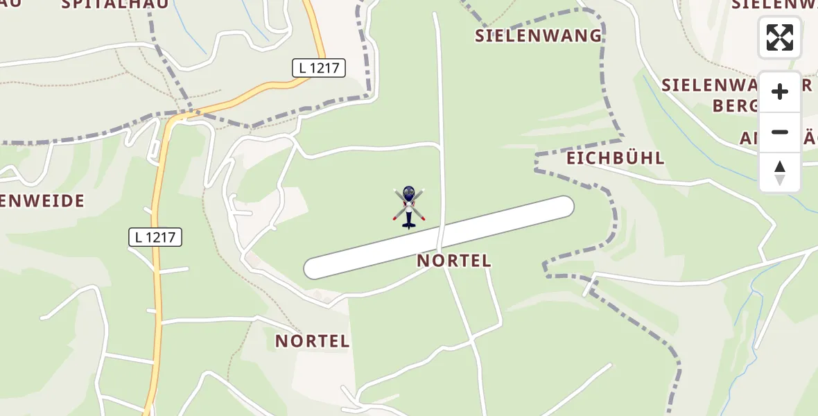 Flugroute Polizeihubschrauber Gruibingen-Nortel Flugplatz - Gruibingen-Nortel Flugplatz, 28 Juli 2026, 09:29
