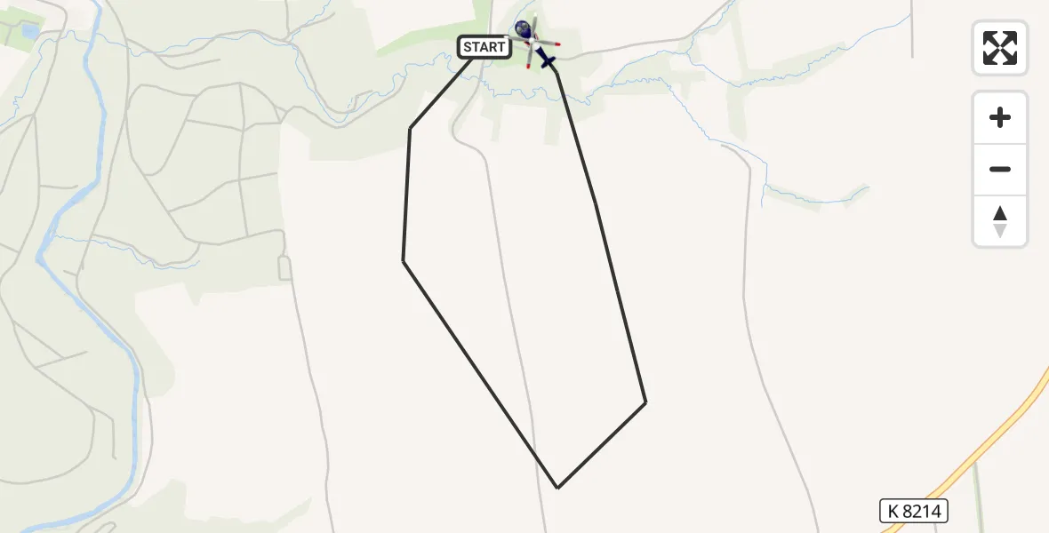 Flugroute Polizeihubschrauber Striegistal - Striegistal, 28 Juli 2026, 14:34