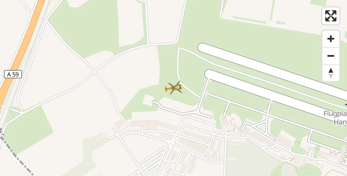 Flugroute Rettungshubschrauber Sankt Augustin - Sankt Augustin, 28 Juli 2026, 14:43