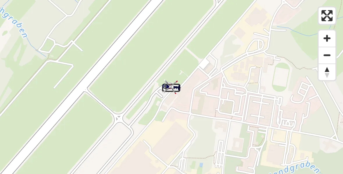 Flugroute Polizeihubschrauber Dresden Bundespolizei Hubschrauberlandeplatz - Dresden Bundespolizei Hubschrauberlandeplatz, 28 Juli 2026, 15:40