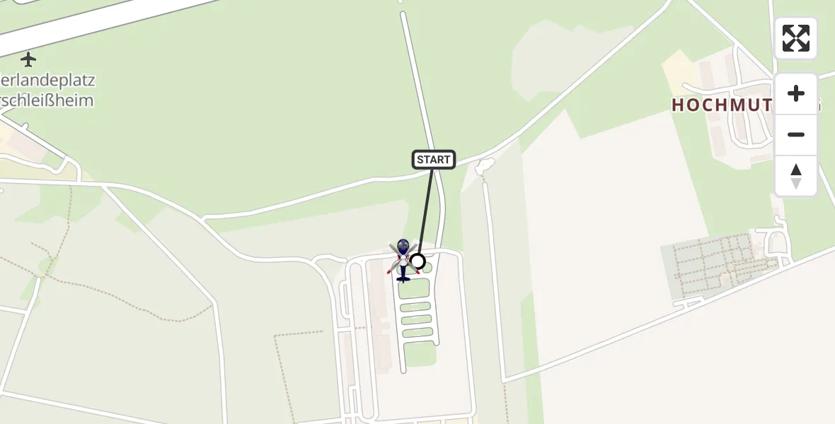 Flugroute Polizeihubschrauber Oberschleissheim Hubschrauberlandeplatz - Oberschleißheim, 29 Juli 2026, 02:52
