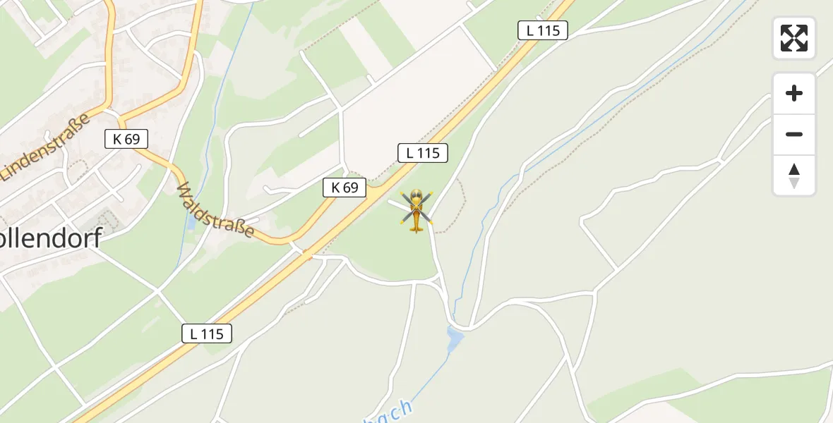 Flugroute Ambulanzhubschrauber Blankenheim - Blankenheim, 29 Juli 2026, 06:24