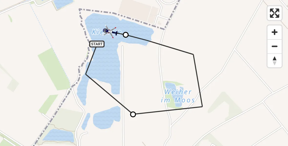Flugroute Polizeihubschrauber München - München, 29 Juli 2026, 09:25