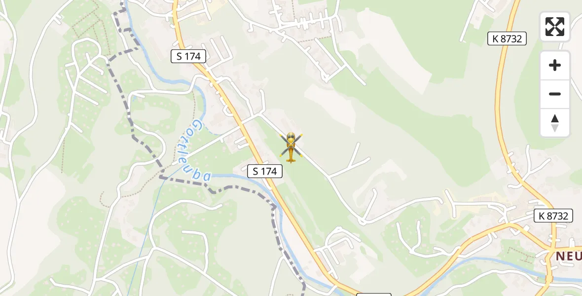 Flugroute Rettungshubschrauber Pirna - Pirna, 29 Juli 2026, 10:03