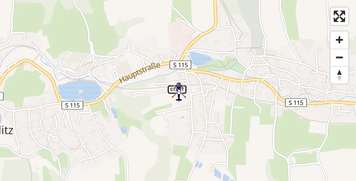 Flugroute Polizeihubschrauber Cunewalde - Cunewalde, 29 Juli 2026, 10:42