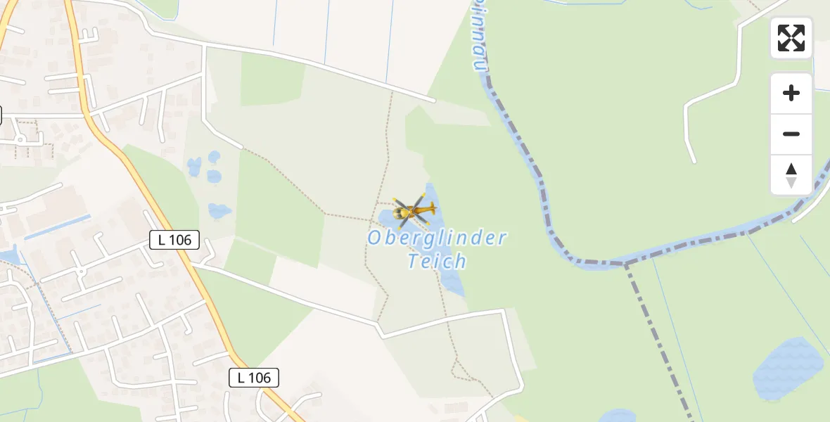 Flugroute Rettungshubschrauber Moorrege - Moorrege, 29 Juli 2026, 11:06