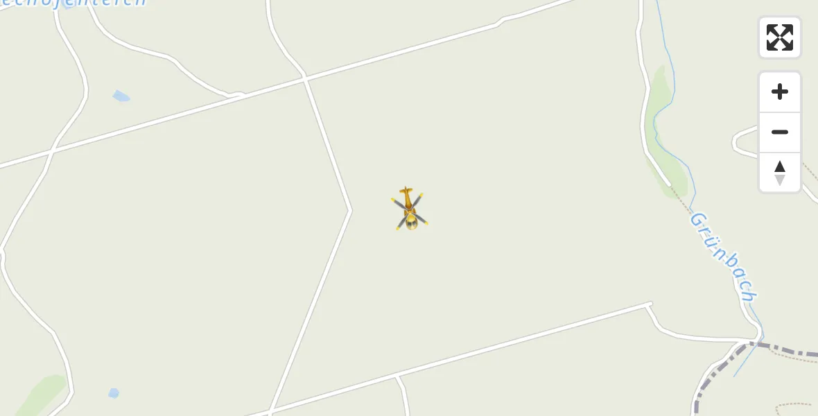 Flugroute Rettungshubschrauber Trockenborn-Wolfersdorf - Trockenborn-Wolfersdorf, 29 Juli 2026, 11:33