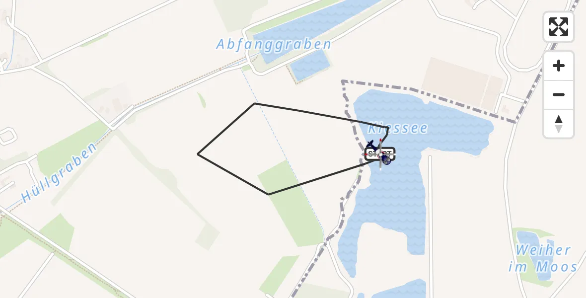Flugroute Polizeihubschrauber München - München, 29 Juli 2026, 12:02