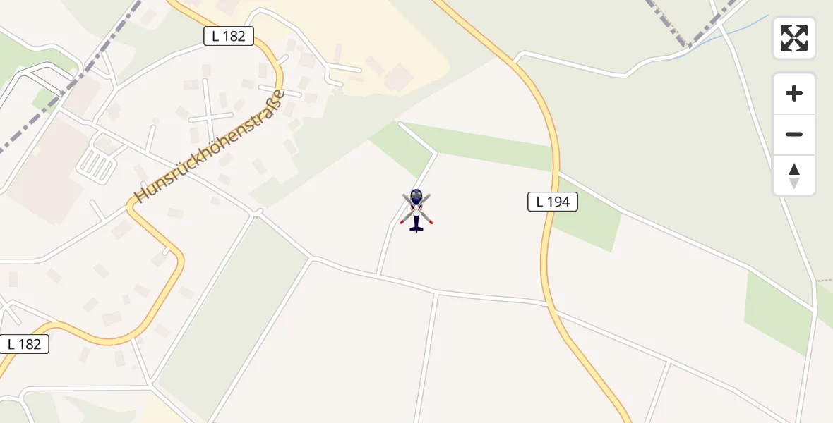 Flugroute Polizeihubschrauber Bärenbach - Bärenbach, 29 Juli 2026, 12:25