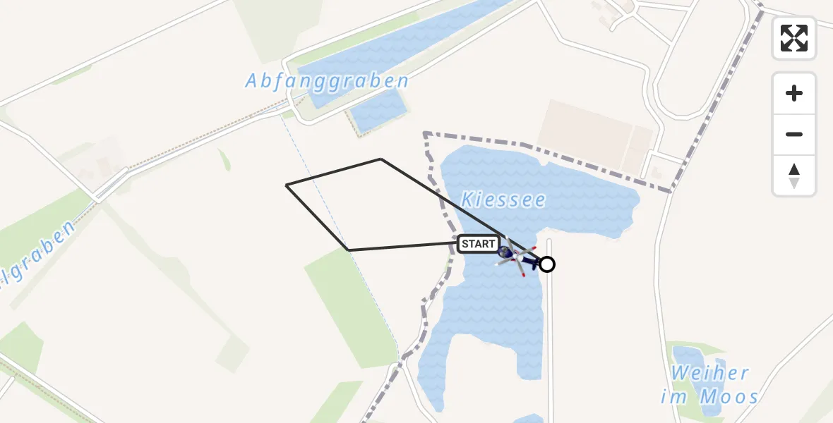 Flugroute Polizeihubschrauber München - Aschheim, 29 Juli 2026, 13:56