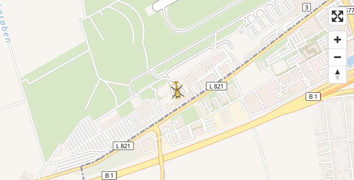 Flugroute Rettungshubschrauber Dortmund Flughafen - Dortmund Flughafen, 29 Juli 2026, 14:09