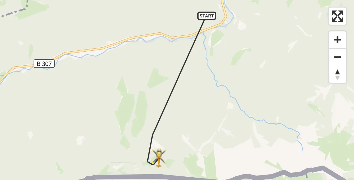 Flugroute Rettungshubschrauber Kreuth - Kreuth, 29 Juli 2026, 14:56