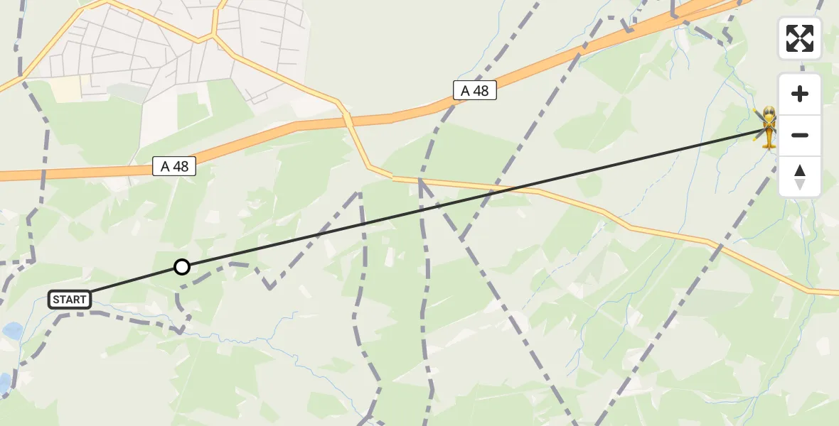Flugroute Ambulanzhubschrauber Höhr-Grenzhausen - Wirges, 29 Juli 2026, 17:02