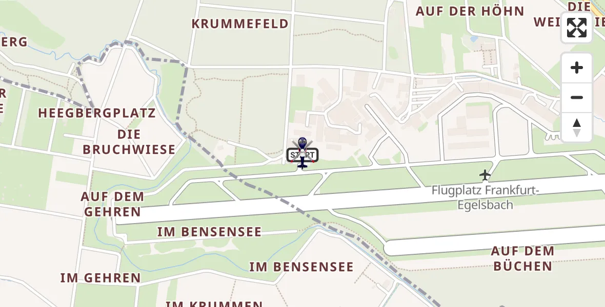 Flugroute Polizeihubschrauber Flughafen Frankfurt-Egelsbach - Flughafen Frankfurt-Egelsbach, 29 Juli 2026, 17:49