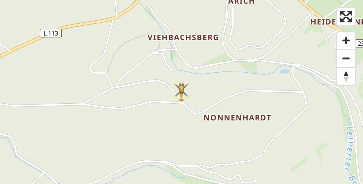 Flugroute Ambulanzhubschrauber Bad Münstereifel - Bad Münstereifel, 29 Juli 2026, 18:27