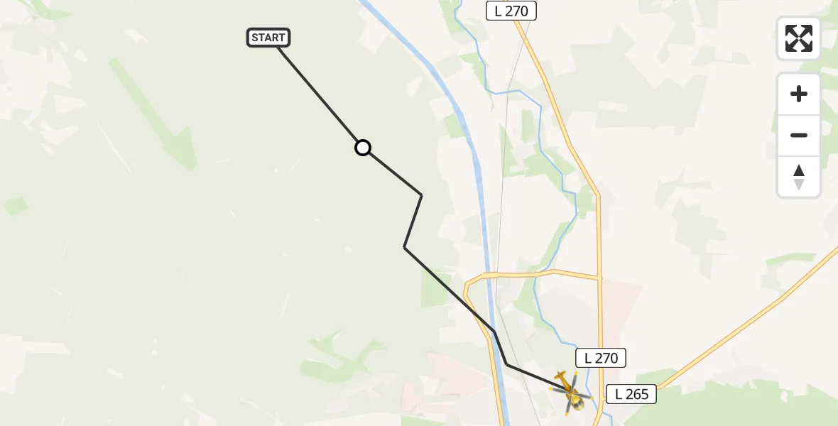 Flugroute Rettungshubschrauber Wrestedt - Bad Bodenteich, 29 Juli 2026, 18:44