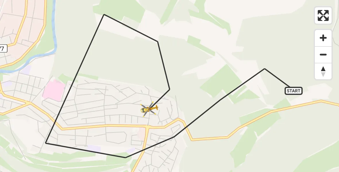 Flugroute Ambulanzhubschrauber Tuttlingen - Tuttlingen, 29 Juli 2026, 19:46