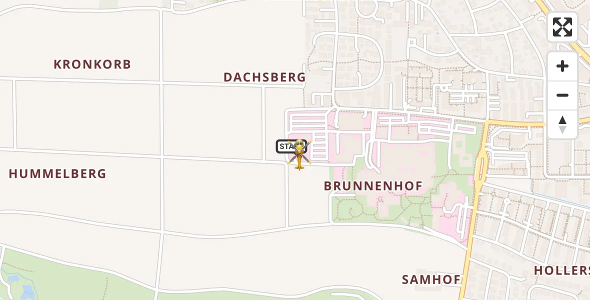 Flugroute Rettungshubschrauber Ingolstadt Hospital - Ingolstadt Hospital, 30 Juli 2026, 05:15