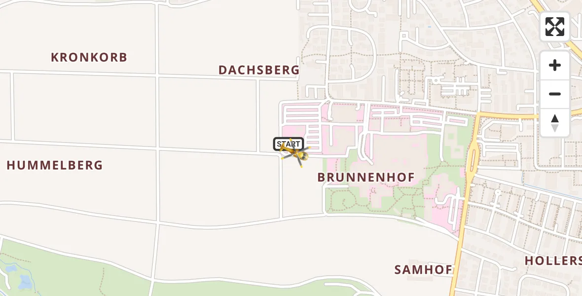 Flugroute Rettungshubschrauber Ingolstadt Hospital - Ingolstadt Hospital, 30 Juli 2026, 07:07