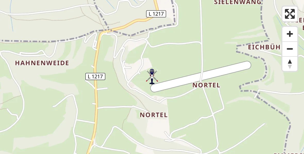Flugroute Polizeihubschrauber Gruibingen-Nortel Flugplatz - Gruibingen-Nortel Flugplatz, 30 Juli 2026, 07:29