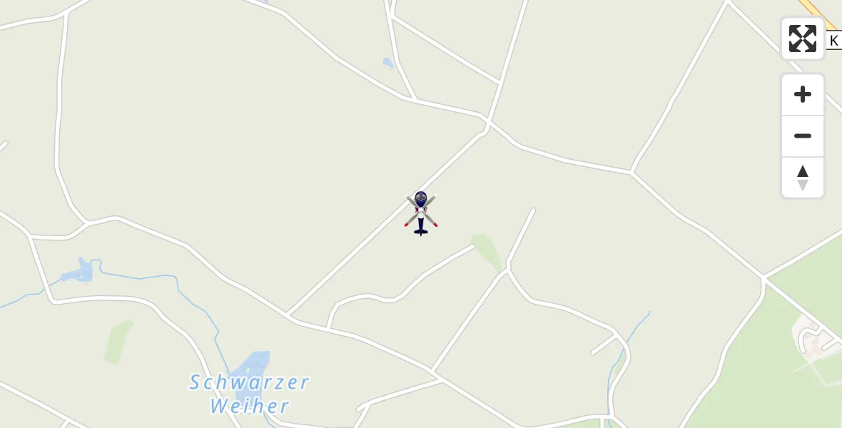 Flugroute Polizeihubschrauber Dahlem - Dahlem, 30 Juli 2026, 08:33