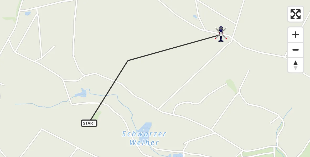 Flugroute Polizeihubschrauber Dahlem - Dahlem, 30 Juli 2026, 08:39