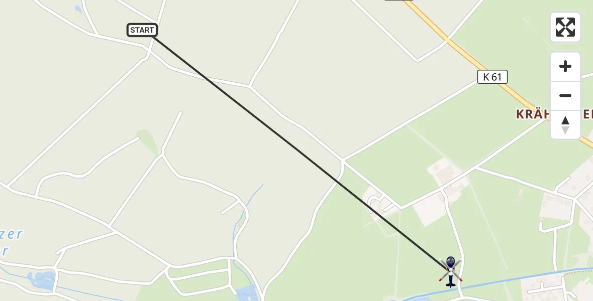 Flugroute Polizeihubschrauber Dahlem - Dahlem, 30 Juli 2026, 09:13
