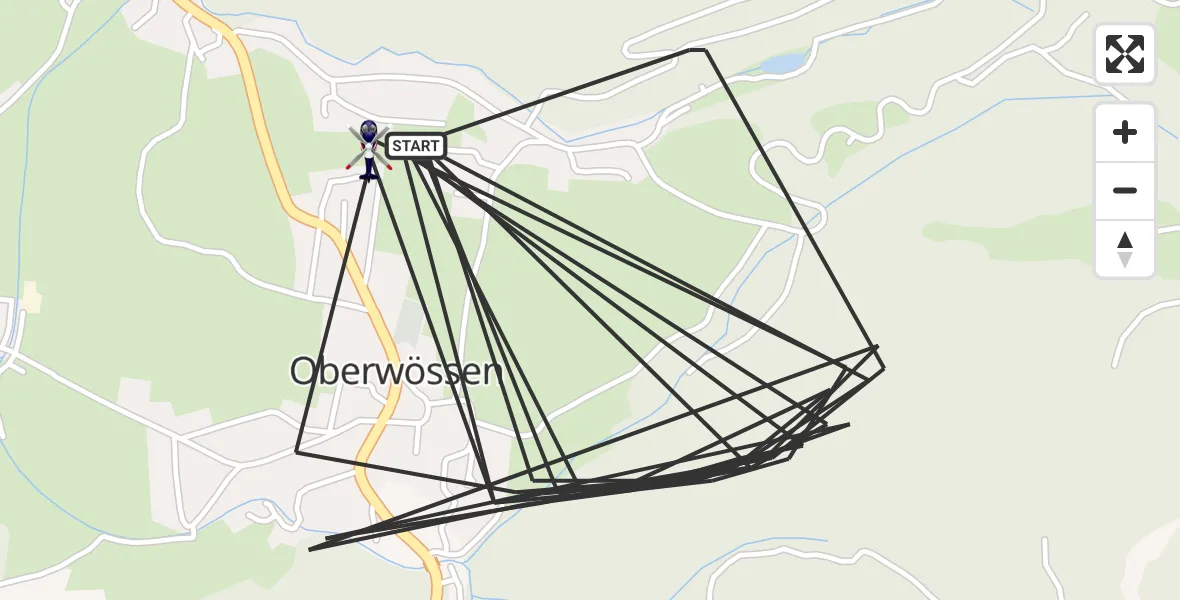 Flugroute Polizeihubschrauber Unterwössen - Unterwössen, 30 Juli 2026, 09:23