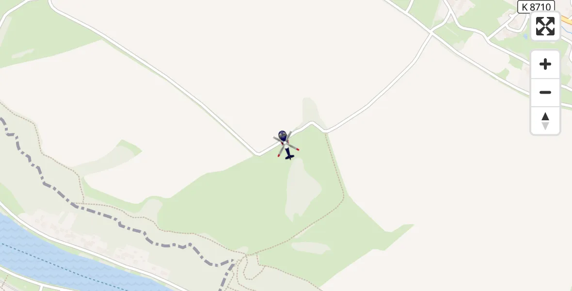Flugroute Polizeihubschrauber Stadt Wehlen - Stadt Wehlen, 30 Juli 2026, 09:27