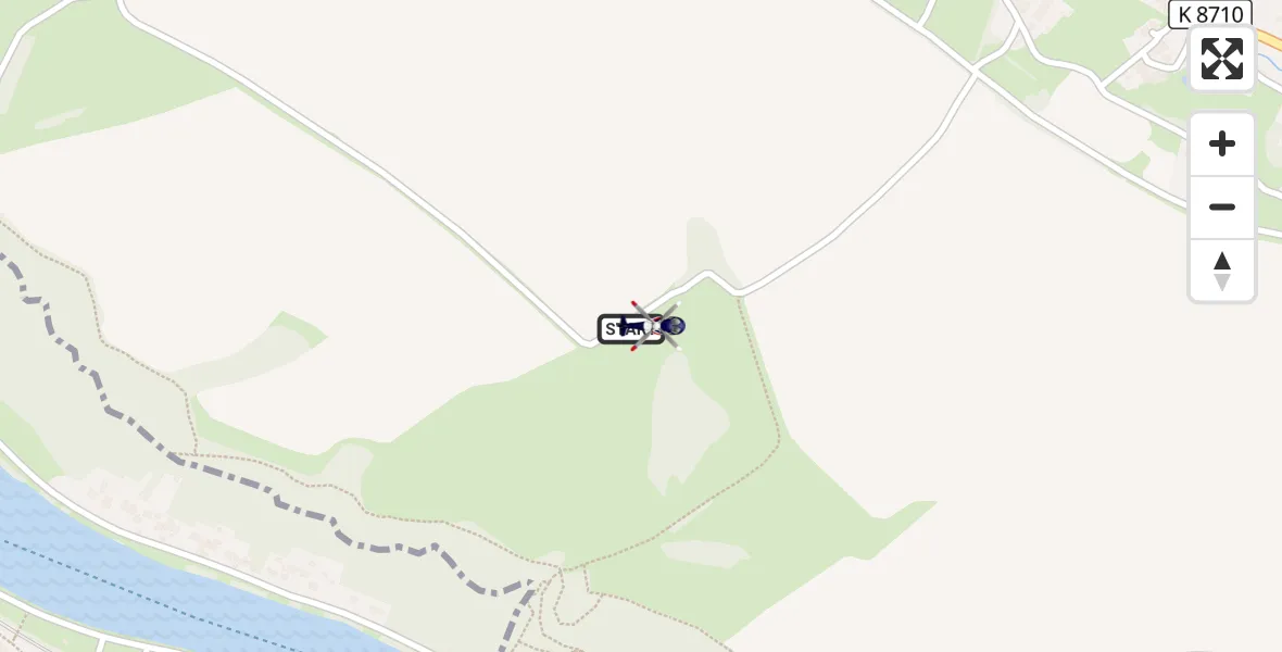 Flugroute Polizeihubschrauber Stadt Wehlen - Stadt Wehlen, 30 Juli 2026, 09:32