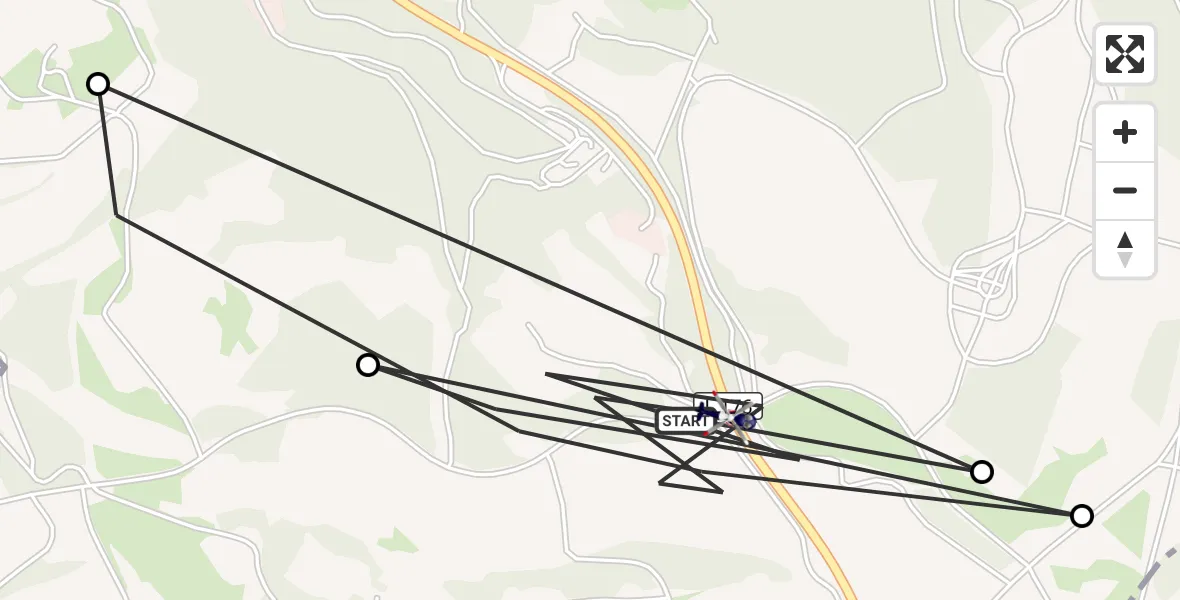 Flugroute Polizeihubschrauber Reichenbach - Reichenbach, 30 Juli 2026, 11:59
