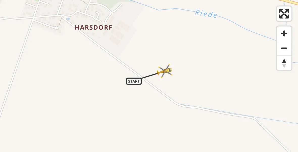 Flugroute Rettungshubschrauber Landsberg - Landsberg, 30 Juli 2026, 15:37