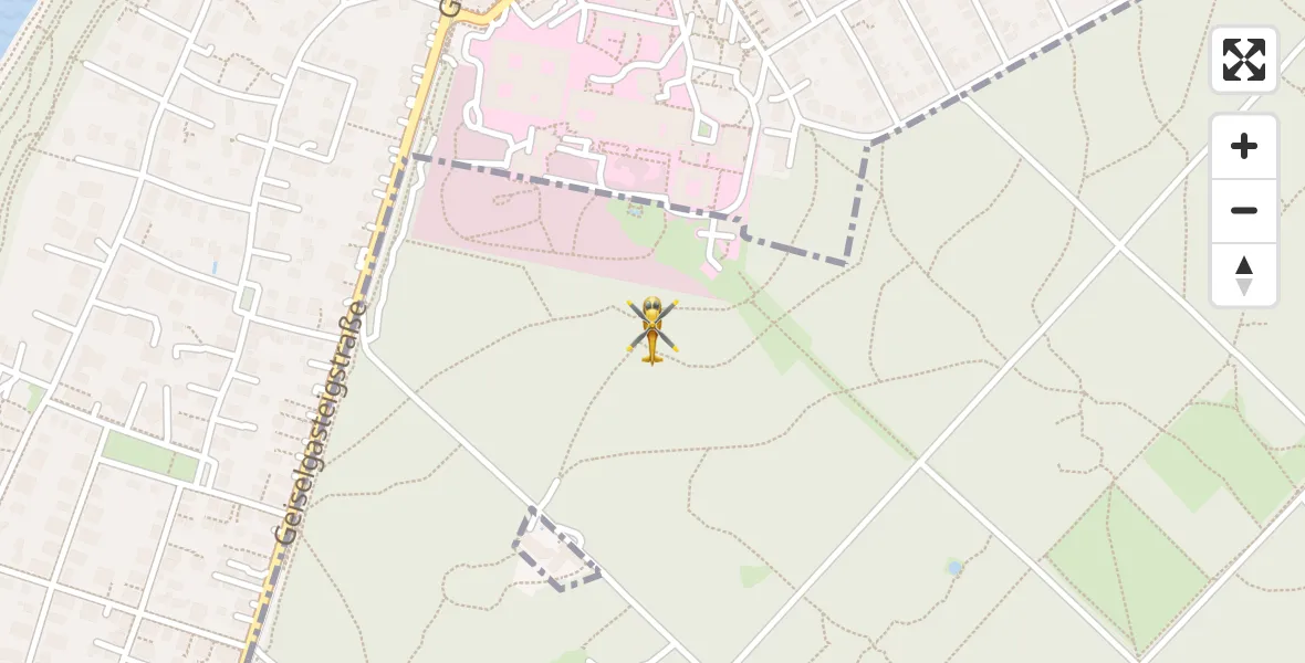 Flugroute Rettungshubschrauber ADAC Air Rescue Center Hubschrauberlandeplatz (Christoph 1) - ADAC Air Rescue Center Hubschrauberlandeplatz (Christoph 1), 30 Juli 2026, 17:03