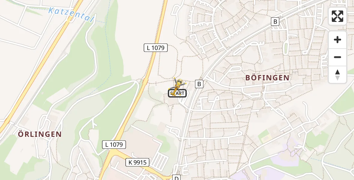 Flugroute Rettungshubschrauber Ulm - Ulm, 30 Juli 2026, 17:58