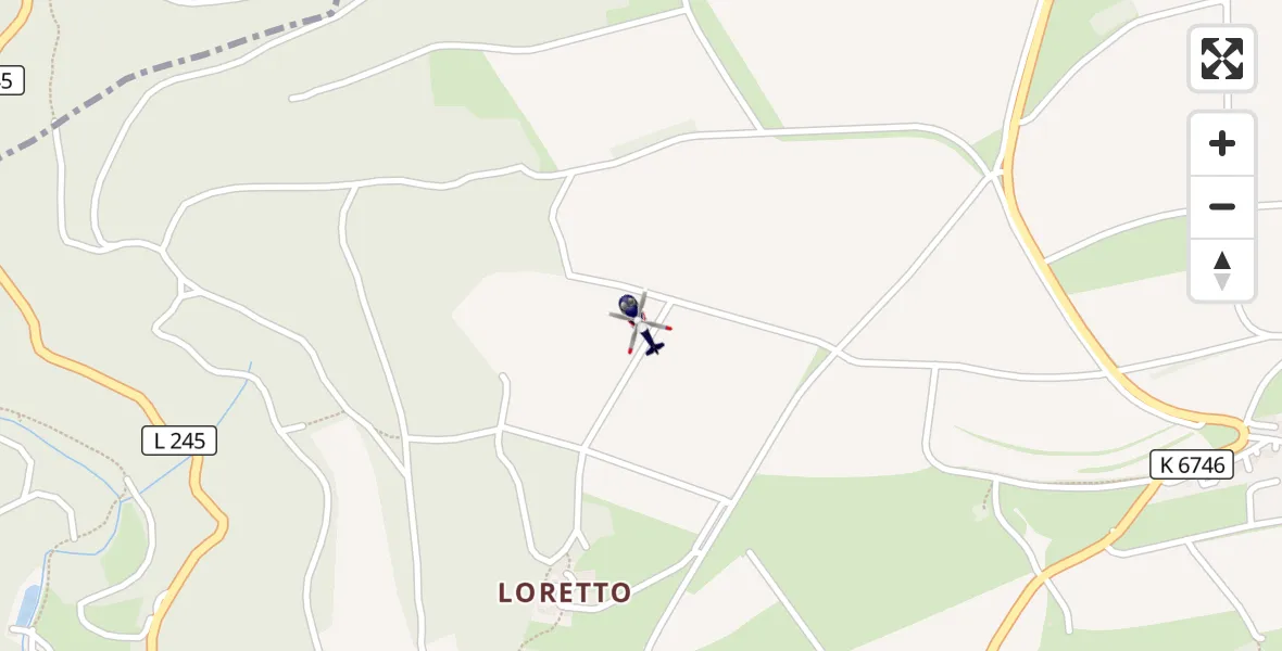 Flugroute Polizeihubschrauber Zwiefalten - Zwiefalten, 30 Juli 2026, 19:32