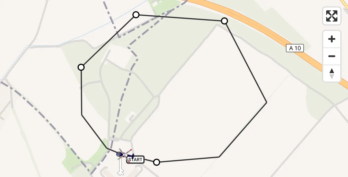 Flugroute Polizeihubschrauber Ahrensfelde Hubschrauberlandeplatz - Ahrensfelde Hubschrauberlandeplatz, 30 Juli 2026, 20:55