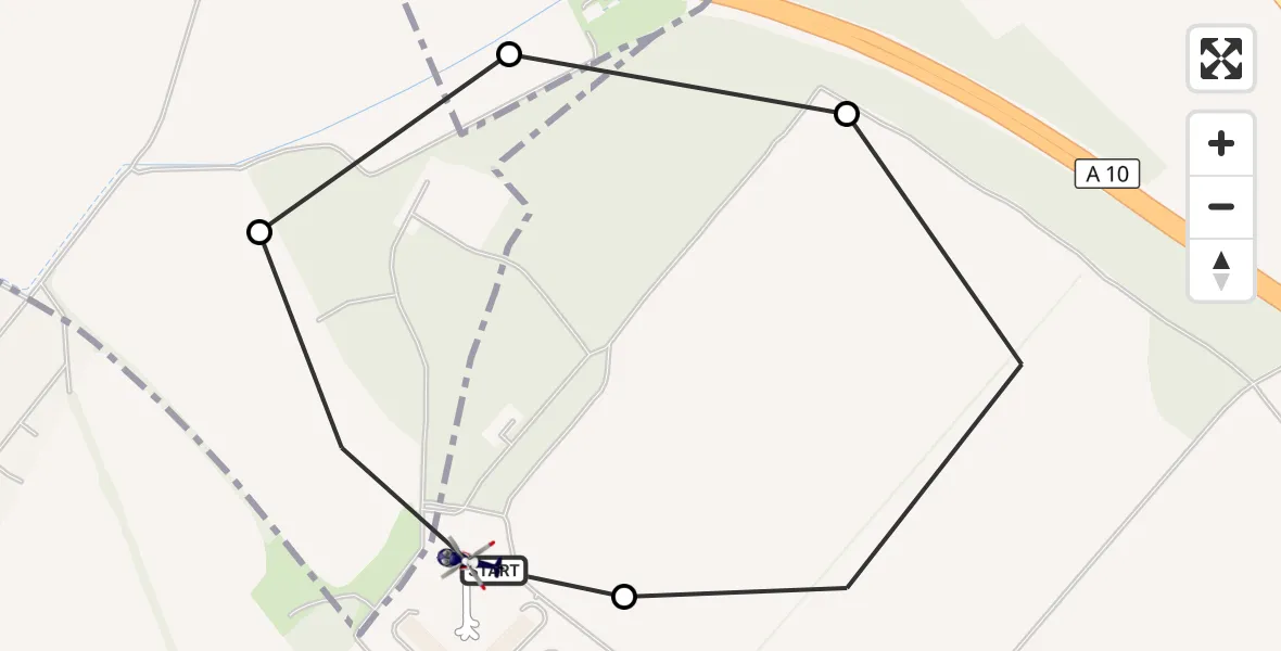 Flugroute Polizeihubschrauber Ahrensfelde Hubschrauberlandeplatz - Ahrensfelde Hubschrauberlandeplatz, 30 Juli 2026, 20:57