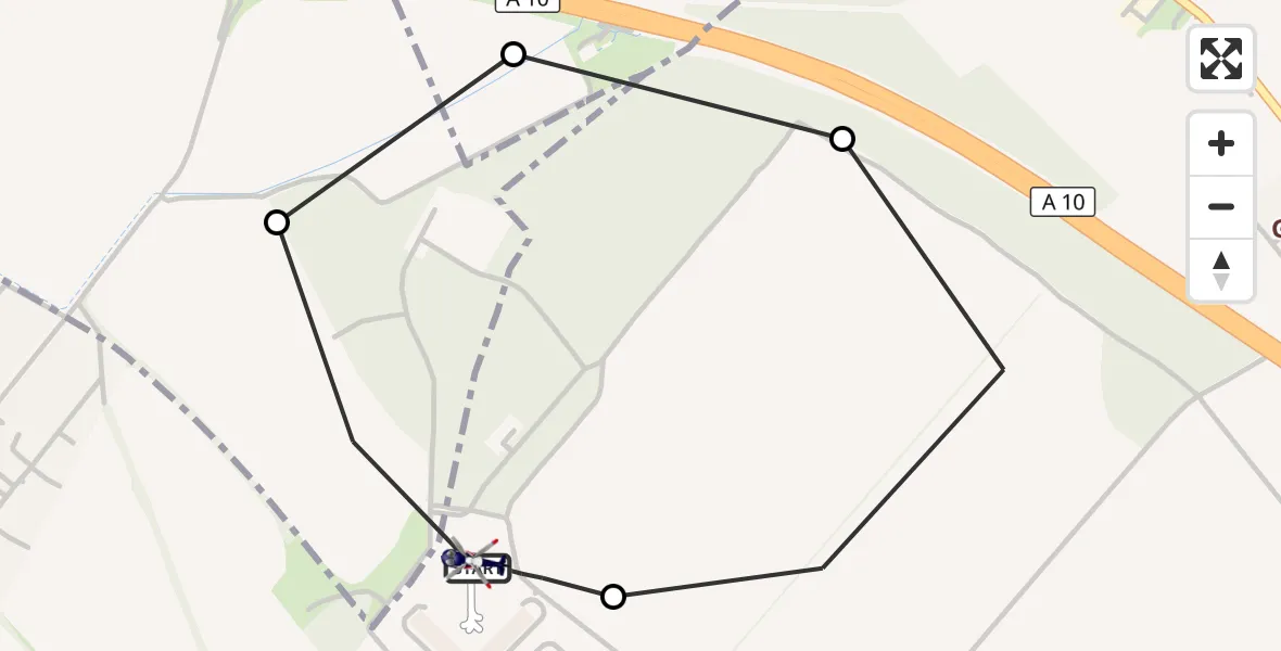 Flugroute Polizeihubschrauber Ahrensfelde Hubschrauberlandeplatz - Ahrensfelde Hubschrauberlandeplatz, 30 Juli 2026, 21:03