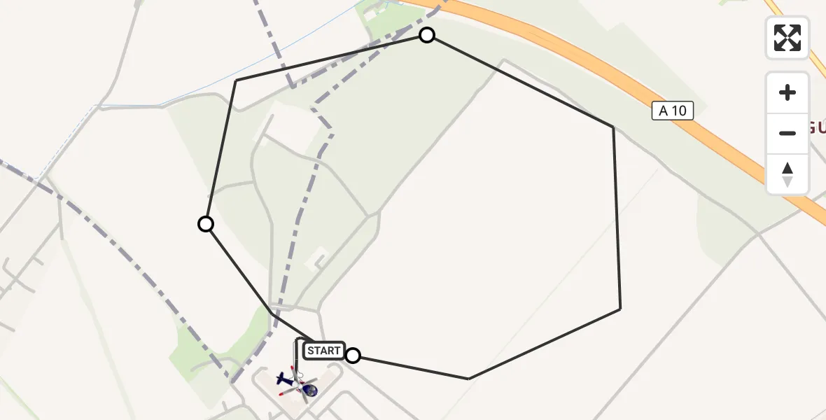 Flugroute Polizeihubschrauber Ahrensfelde Hubschrauberlandeplatz - Ahrensfelde Hubschrauberlandeplatz, 30 Juli 2026, 21:13