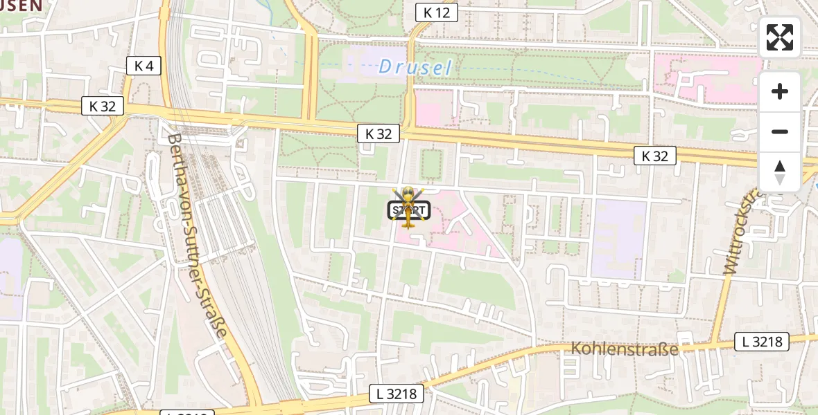 Flugroute Rettungshubschrauber Kassel - Kassel, 31 Juli 2026, 05:08