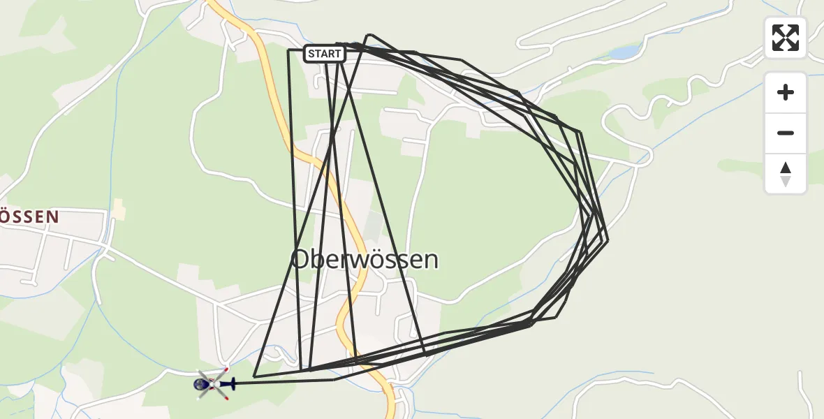 Flugroute Polizeihubschrauber Unterwössen - Unterwössen, 31 Juli 2026, 06:24