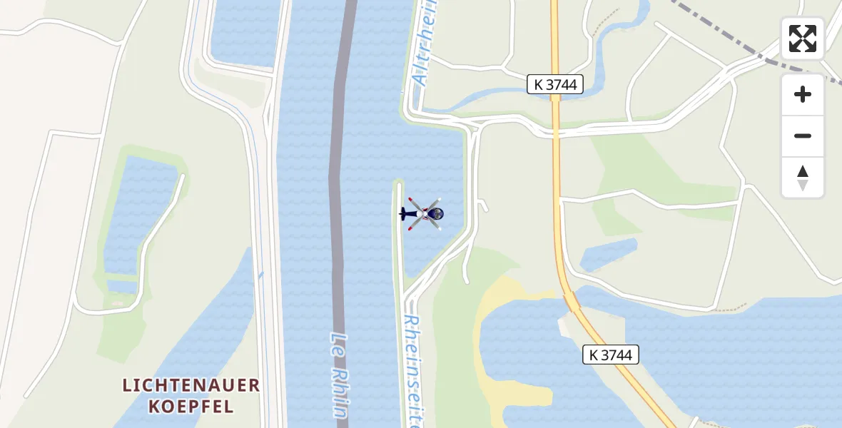 Flugroute Polizeihubschrauber Lichtenau - Lichtenau, 31 Juli 2026, 06:49