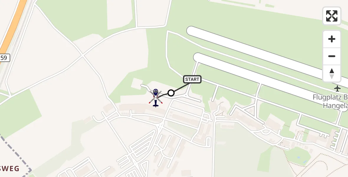 Flugroute Polizeihubschrauber Bonn-Hangelar Flugplatz - Sankt Augustin, 31 Juli 2026, 06:49