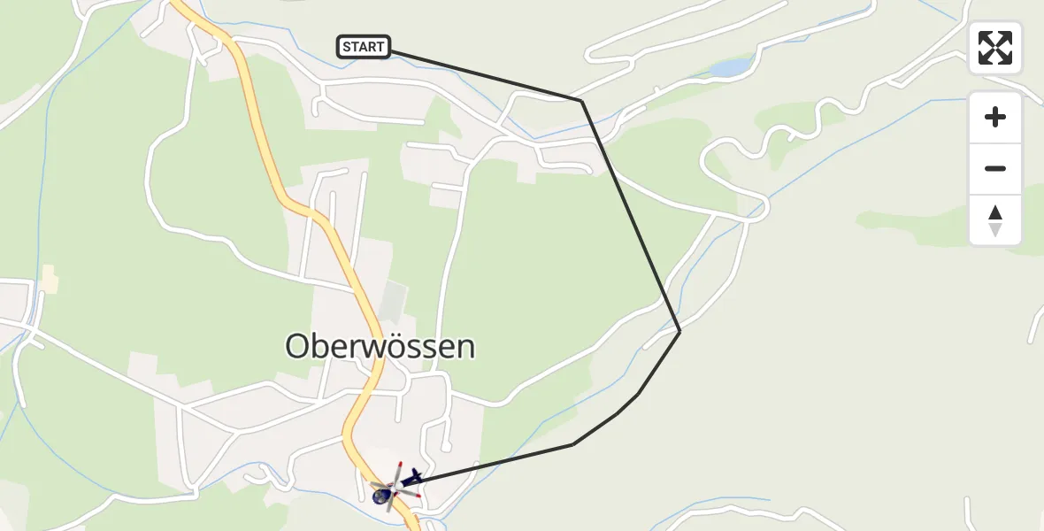 Flugroute Polizeihubschrauber Unterwössen - Unterwössen, 31 Juli 2026, 07:41