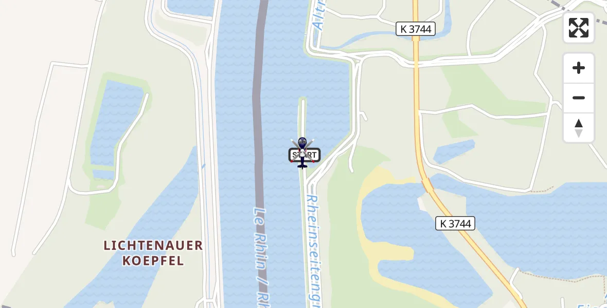 Flugroute Polizeihubschrauber Lichtenau - Lichtenau, 31 Juli 2026, 07:44