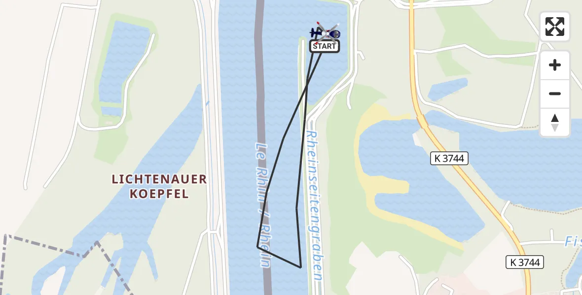 Flugroute Polizeihubschrauber Lichtenau - Lichtenau, 31 Juli 2026, 09:23