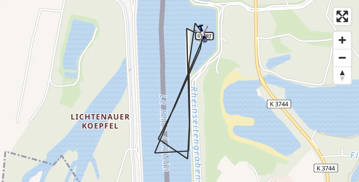 Flugroute Polizeihubschrauber Lichtenau - Lichtenau, 31 Juli 2026, 11:45